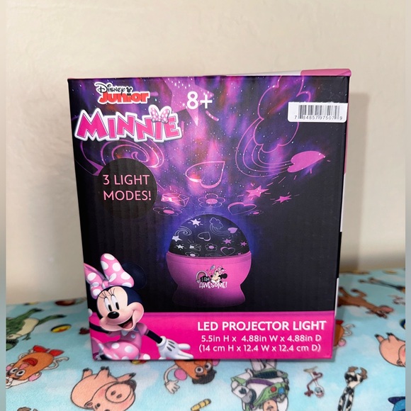 NIB Disney Minnie Mouse Rotating LED Projection Kids Lamp and Nightlight - Picture 7 of 8